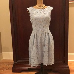 Soft blue Vince Camuto lace dress